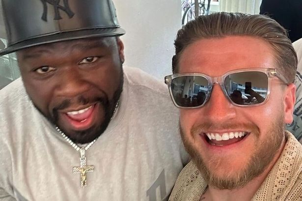 0 The Edinburgh born forward was spotted at an event with 50 Cent in Miami Beach